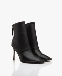 Alias Mae Abbie Leren Stilettohak Enkellaarzen - Zwart -Mode Kleding c490f3ee c266 4e5e a86d 43e6f203b383 05