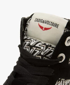 Zadig & Voltaire Zv1747 High Flash Monogram Sneakers - Zwart -Mode Kleding ca267648 8b94 477d 9f50 a71cf86fe371 02