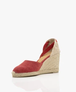 Castañer Carina 10Cm Canvas Sleehak Espadrilles - Karmijnrood -Mode Kleding cbaebec0 299b 4a72 9157 8359fb819aeb 06