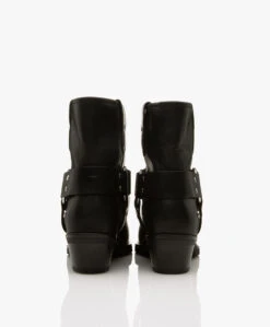 Anine Bing Mid Ryder Leren Enkellaarzen - Zwart -Mode Kleding ce538d37 d024 4f22 bb91 c39b6d284e6d 316