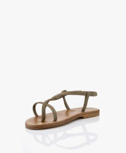 K. Jacques St. Tropez Muse Nubuck Leren Sandalen - Kaki -Mode Kleding d18bf3bc ada8 4781 9ed9 eba1cff7829a 453