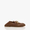 See By Chloé Aryel Leren Loafers/Mules - Cognac