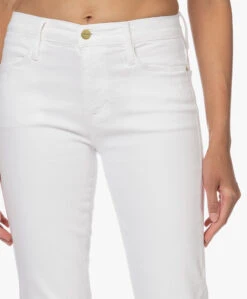 Frame Le High Straight Cropped Jeans - Wit -Mode Kleding d284d461 f651 47c1 a226 6b8810214526 943
