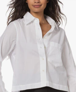 Closed Cropped Overhemdblouse - Wit 19 Closed Cropped Overhemdblouse - Wit -Mode Kleding d34e487e 53d2 406c b339 0e4d744fec8e 172