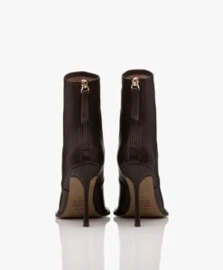 Alias Mae Abbie Leren Stilettohak Enkellaarzen - Choc -Mode Kleding d3a3d5fc f898 44d5 9366 c4dce7342b91 05