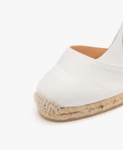 Castañer Carina 10Cm Canvas Sleehak Espadrilles - Wit -Mode Kleding d3c974d7 cbe8 4220 b7f7 79fccf3122e5 5479