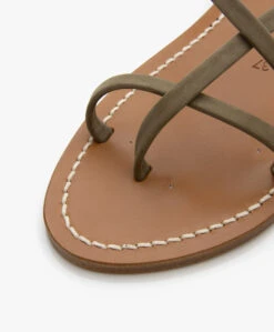 K. Jacques St. Tropez Muse Nubuck Leren Sandalen - Kaki -Mode Kleding d3cbf1f3 e2f0 4c7d a0c3 21a79189263d 449