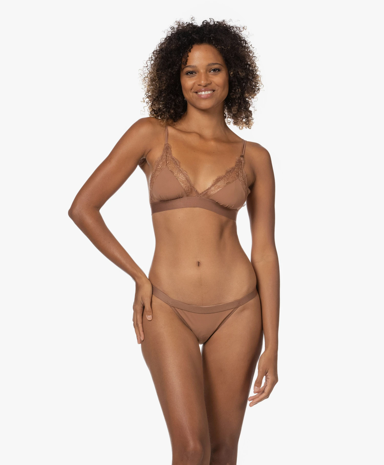 Love Stories Wild Rose Lace Slip - Medium Bruin/Mokka 12 Love Stories Wild Rose Lace Slip - Medium Bruin/Mokka - Afbeelding 12