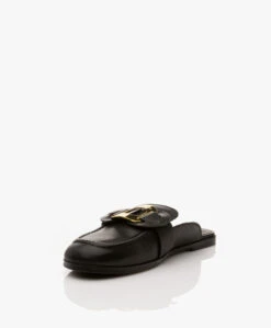 See By Chloé Chany Leren Loafer Mules - Zwart -Mode Kleding d4bc00ca 2dbf 40fb a1c5 55ee4fdce8db 243