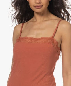Calvin Klein Modal Rib Jersey Camisole Met Kant - Copper 19 Calvin Klein Modal Rib Jersey Camisole Met Kant - Copper -Mode Kleding d604cd52 9062 41e0 a442 8517bcc47b4e 08