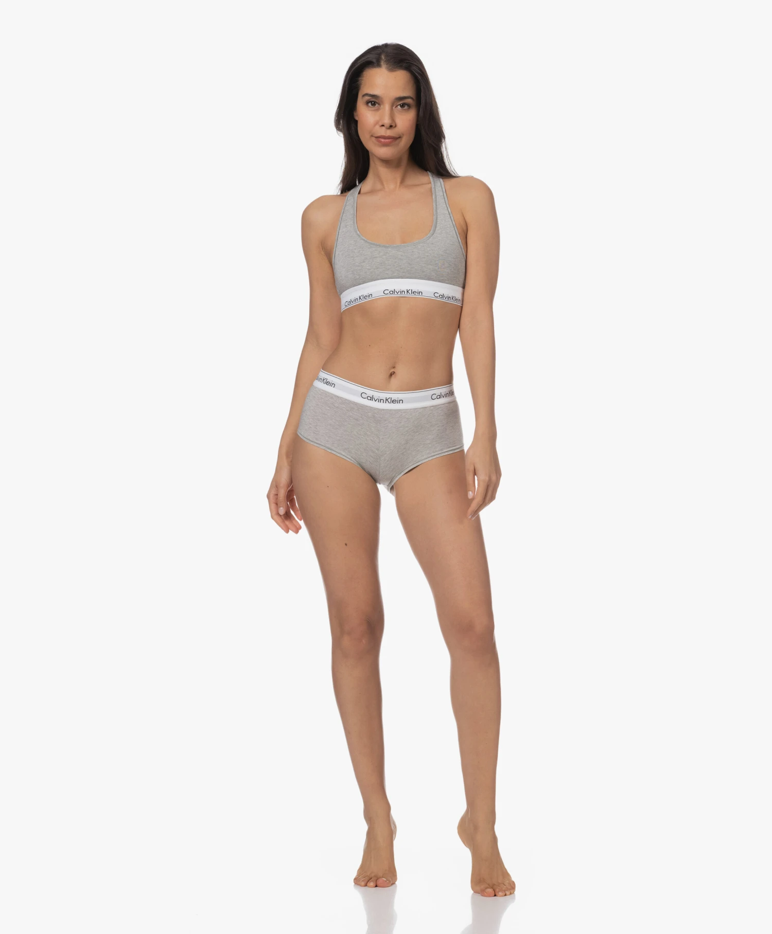 Calvin Klein Modern Cotton Bralette - Grijs 2 Calvin Klein Modern Cotton Bralette - Grijs - Afbeelding 2