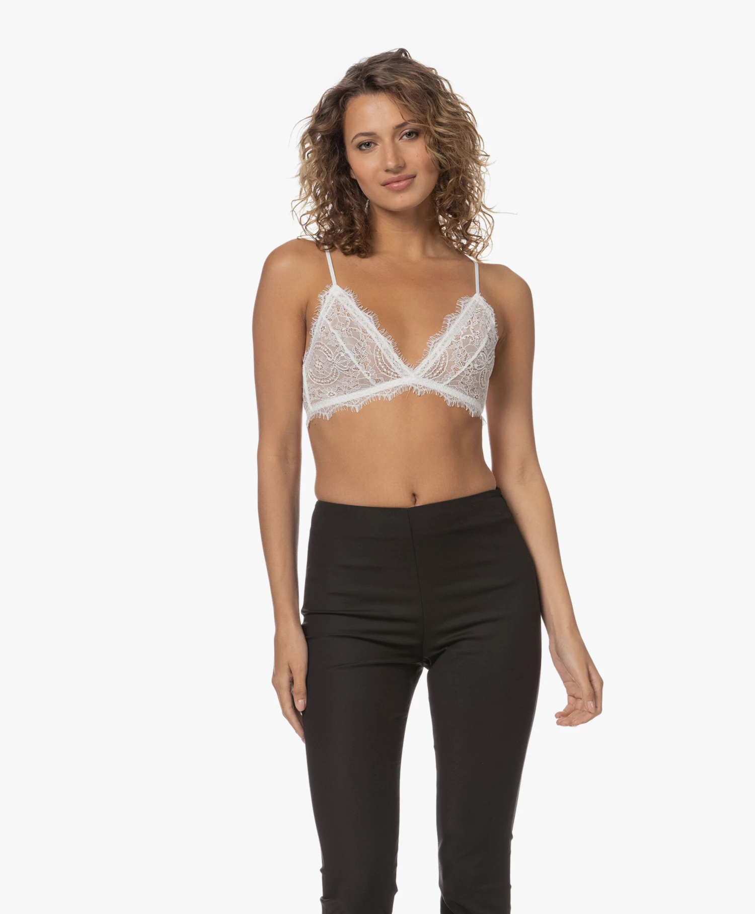 Anine Bing Lace Bra With Trim - Ivory 11 Anine Bing Lace Bra With Trim - Ivory - Afbeelding 11