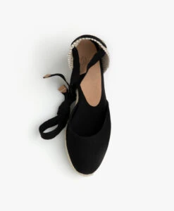Castañer Carina 7Cm Canvas Sleehak Espadrilles - Zwart -Mode Kleding d881bf05 b161 41b7 93bc 28d79c1dbc22 07