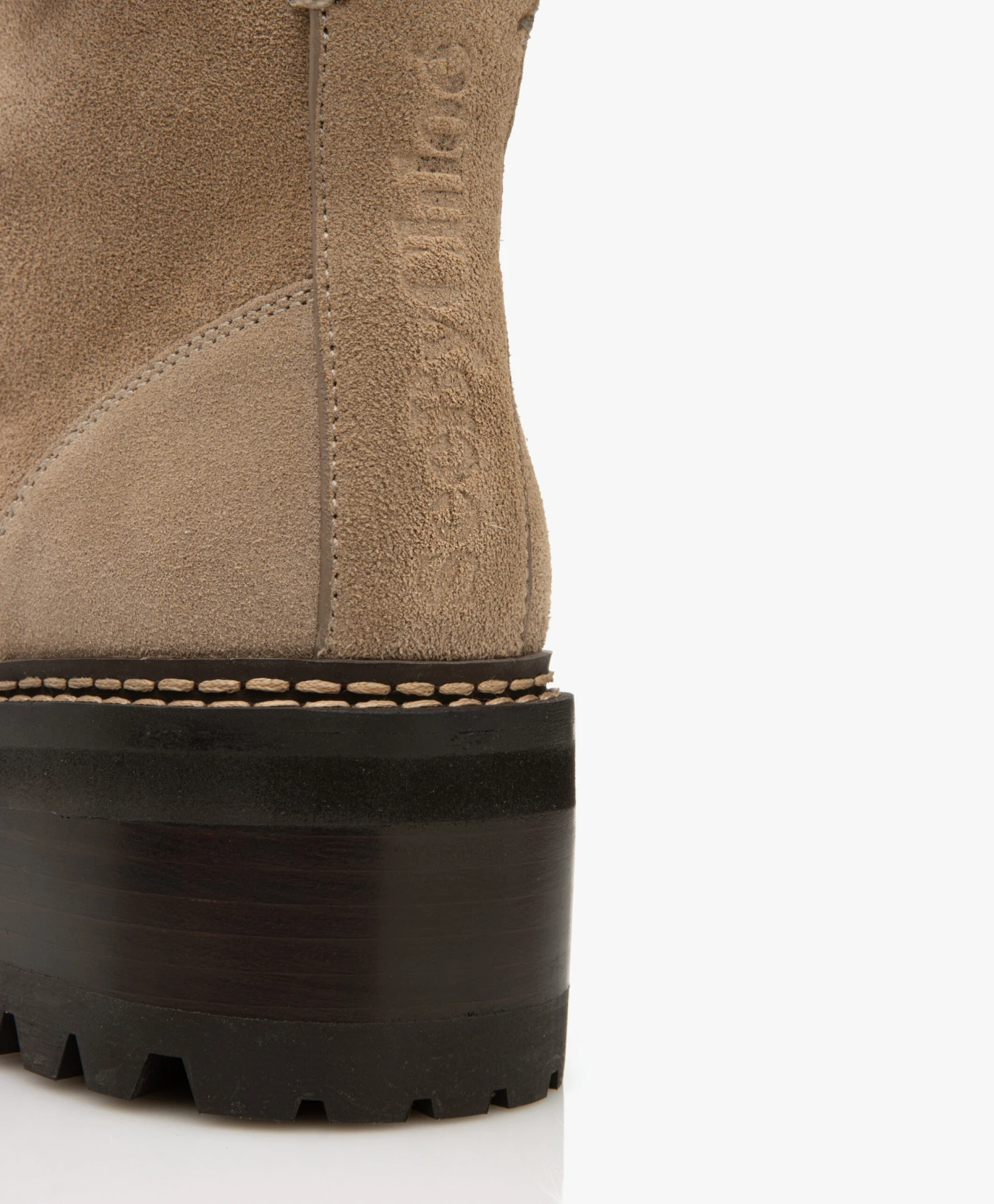 See By Chloé Mallory Enkellaarzen - Donkerbeige 8 See By Chloé Mallory Enkellaarzen - Donkerbeige - Afbeelding 8