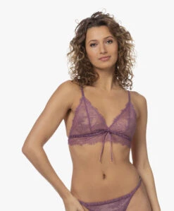 Love Stories Gwen Kanten Bralette - Paars
