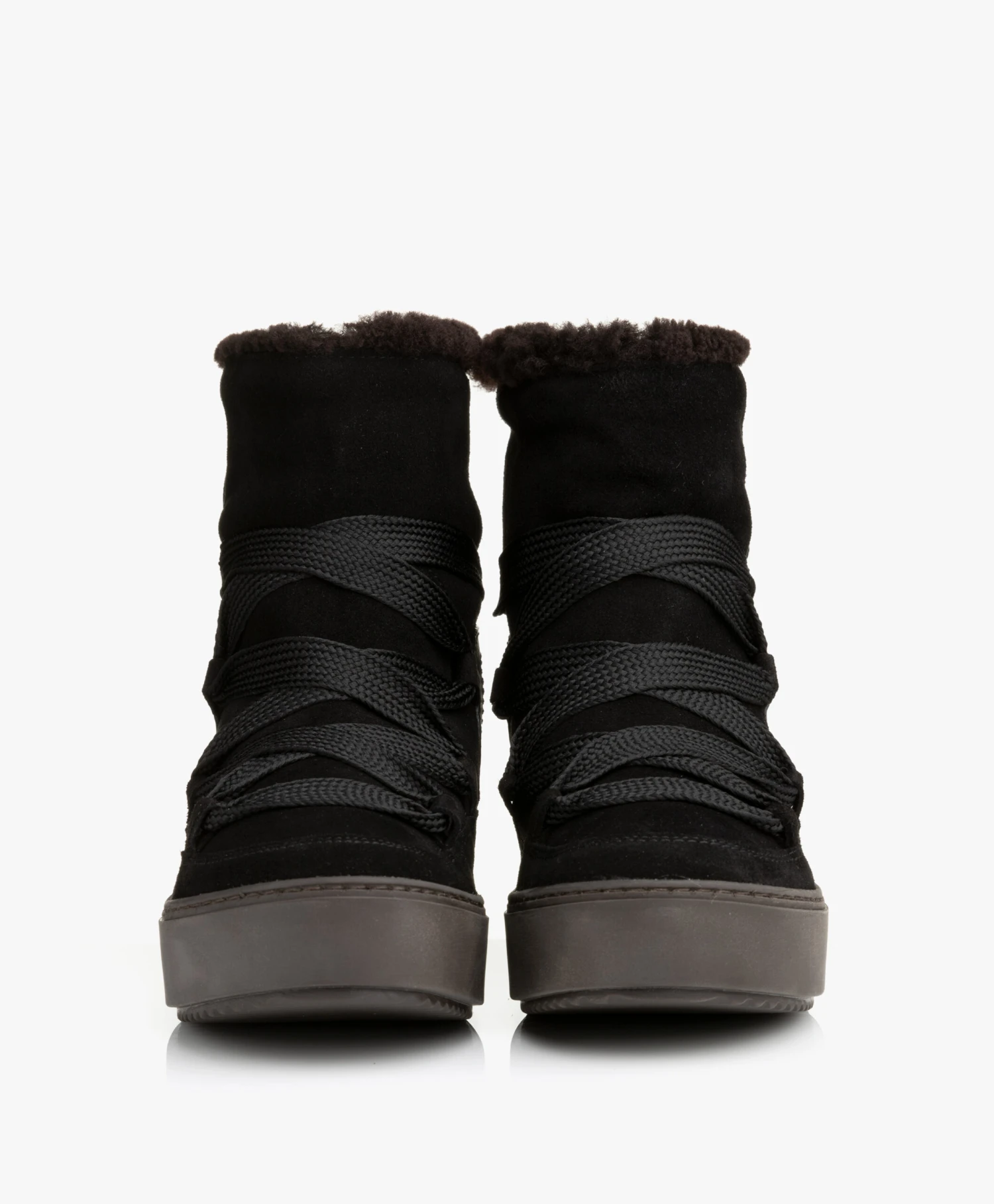 See By Chloé Charlee Suede Shearling Snowboots - Zwart/Bruin 4 See By Chloé Charlee Suede Shearling Snowboots - Zwart/Bruin - Afbeelding 4
