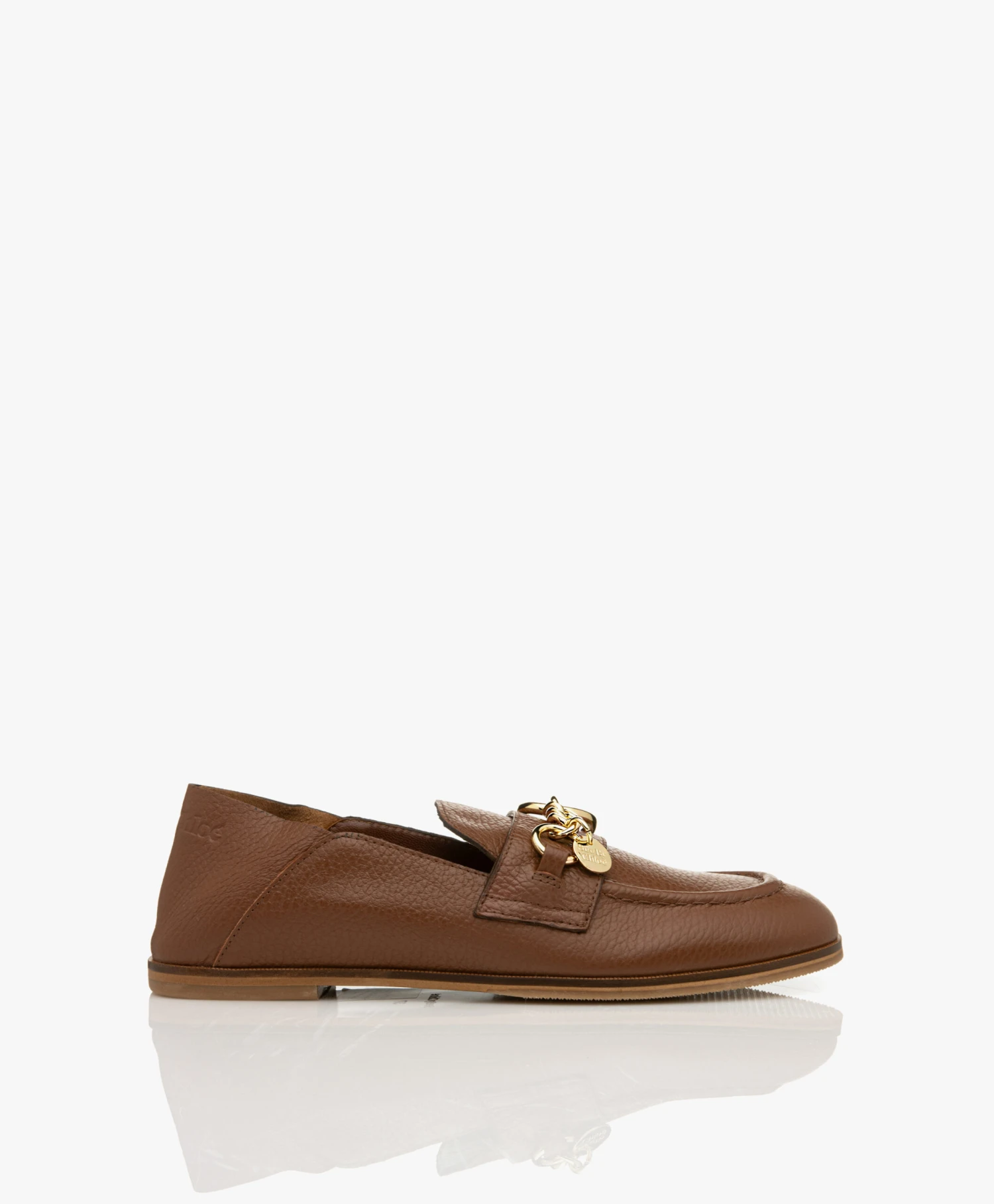 See By Chloé Aryel Leren Loafers/Mules - Cognac 11 See By Chloé Aryel Leren Loafers/Mules - Cognac - Afbeelding 11