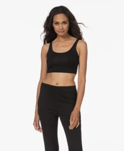 Skin Clio Jersey Crop Top - Zwart -Mode Kleding df05e0b5 753c 43cd 9e34 f4f11e680feb 236