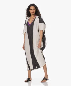 Su Paris Lida Gestreepte Herringbone Kaftan - Zwart -Mode Kleding e0a46bff 08b4 42ea ac82 bc1824874acf 47