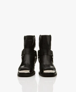 Anine Bing Mid Ryder Leren Enkellaarzen - Zwart -Mode Kleding e5130cf2 6a9b 4165 b364 4a64d24894f1 317