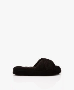 Skin Kyoto Katoenen Terry Slippers - Zwart