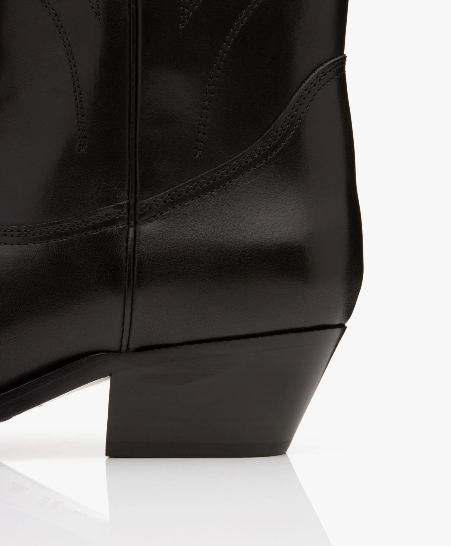 Closed Hoge Leren Cowboy Laarzen - Zwart 12 Closed Hoge Leren Cowboy Laarzen - Zwart - Afbeelding 12