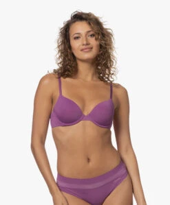 Calvin Klein Lightly Lined Demi Bh - Amethyst