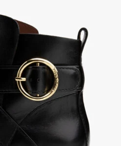 See By Chloé Lyna Leren Enkellaarzen - Zwart -Mode Kleding e7245cbb 11c8 4336 a4d8 cbd4a0ac0de2 190