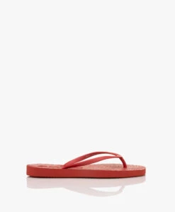 Sleepers Tapered Teenslippers Van Natuurlijk Rubber - Rood