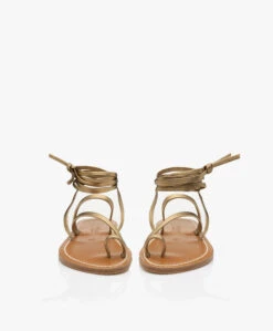 K. Jacques St. Tropez Ellada Gladiator Sandalen - Metallic Goud -Mode Kleding e7b24be6 5a2f 4e40 bb4f 456942394122 05