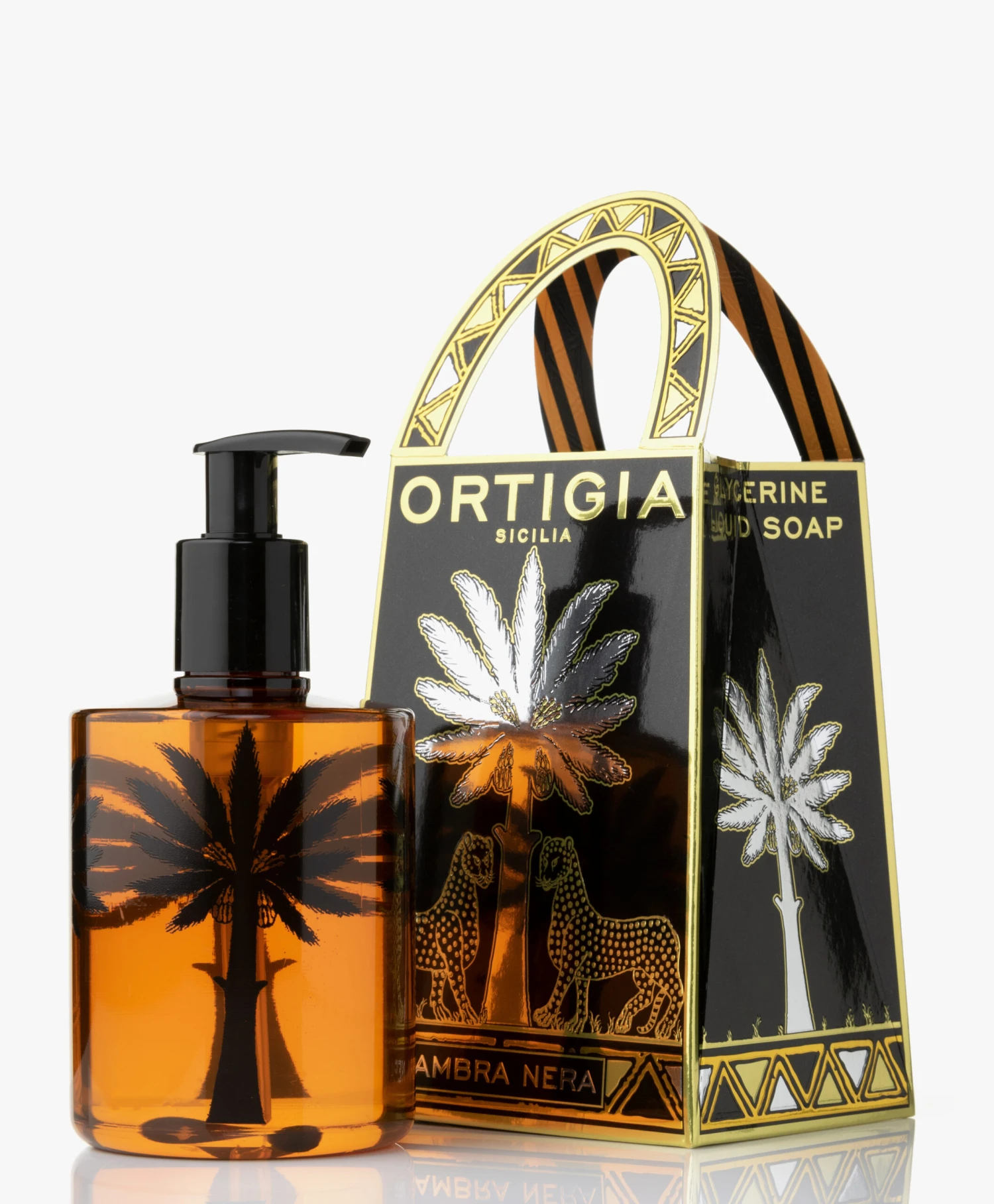 Ortigia 300Ml Vloeibare Glycerine Zeep - Ambra Nera 3 Ortigia 300Ml Vloeibare Glycerine Zeep - Ambra Nera - Afbeelding 3