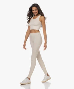 Gai+Lisva Lena Modalmix Rib Yoga Legging - Vintage White -Mode Kleding ebb72897 cb05 46bd b5c5 20fc8ab5e26d 129