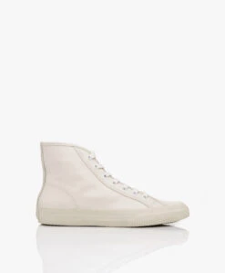 Re/Done 90S High Top Leren Sneakers - Vintage White