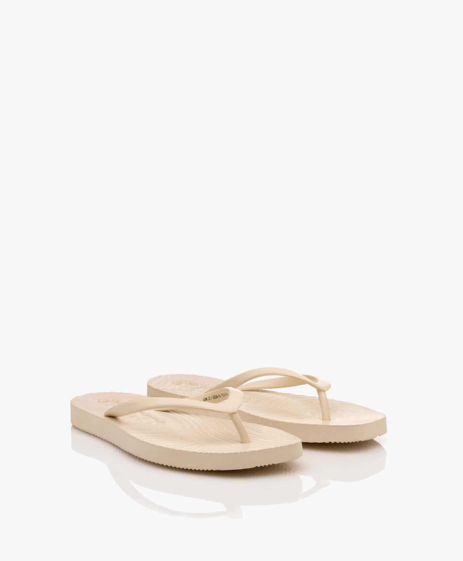 Sleepers Tapered Teenslippers Van Natuurlijk Rubber - Eggnog 5 Sleepers Tapered Teenslippers Van Natuurlijk Rubber - Eggnog - Afbeelding 5