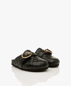 See By Chloé Jodie Doorgestikte Mules - Zwart -Mode Kleding f04d7f24 ef6c 4c78 a2d4 baa1da818167 15