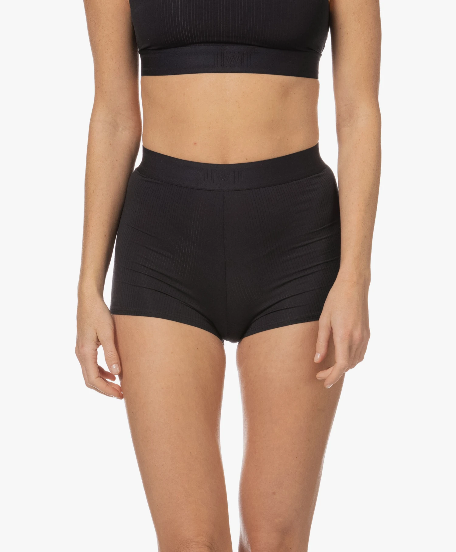Wolford Beauty Cotton Rib Bike Short - Zwart 8 Wolford Beauty Cotton Rib Bike Short - Zwart - Afbeelding 8