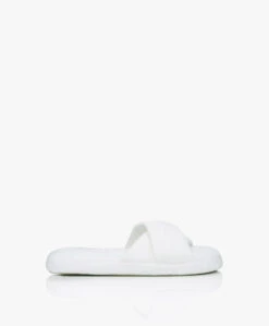 Skin Kyoto Katoenen Terry Slippers - Wit