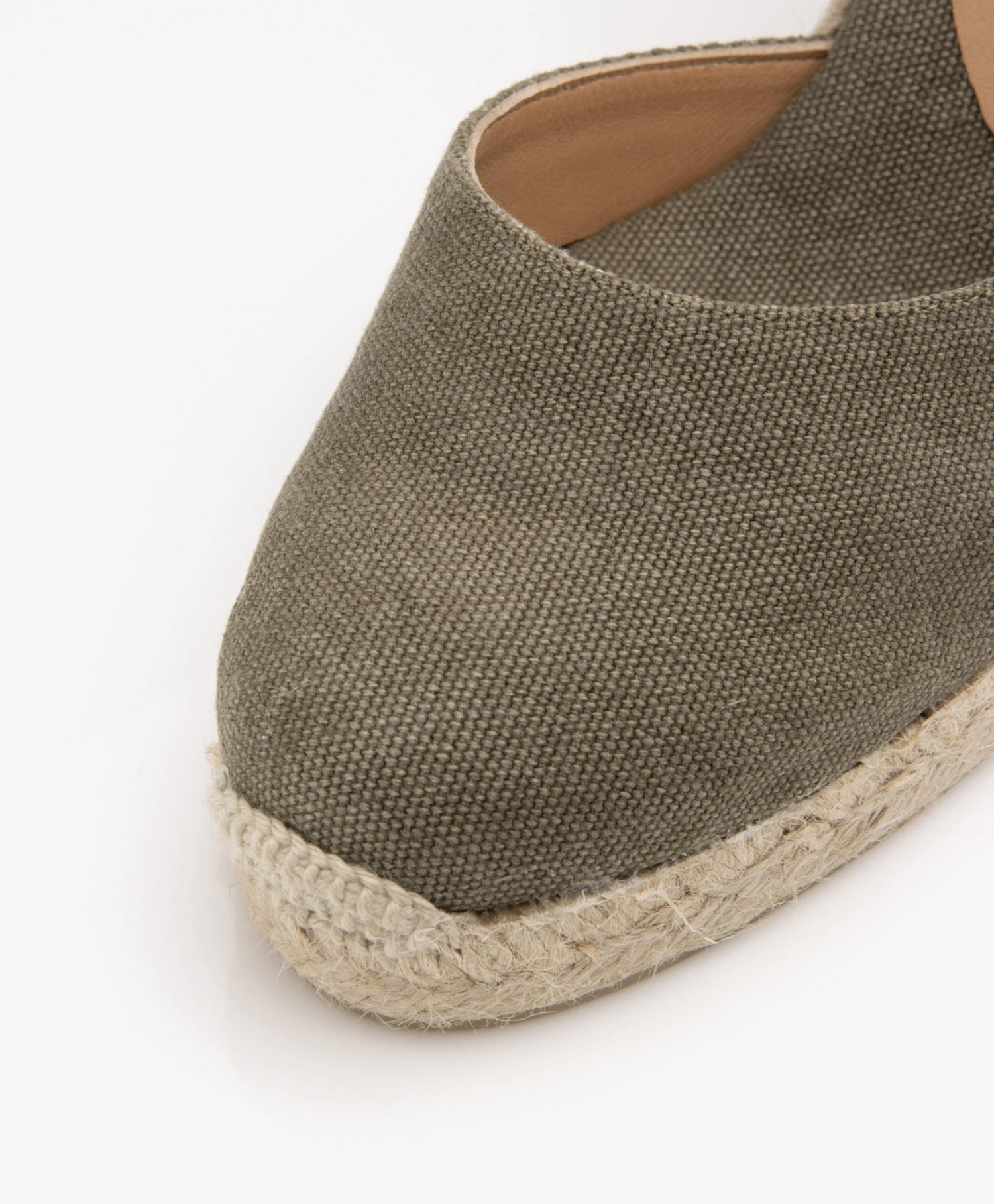 Castañer Carina 10Cm Canvas Sleehak Espadrilles - Olijf 3 Castañer Carina 10Cm Canvas Sleehak Espadrilles - Olijf - Afbeelding 3