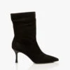 Rag & Bone Brea Suède Slouch Boot Enkellaarzen - Zwart