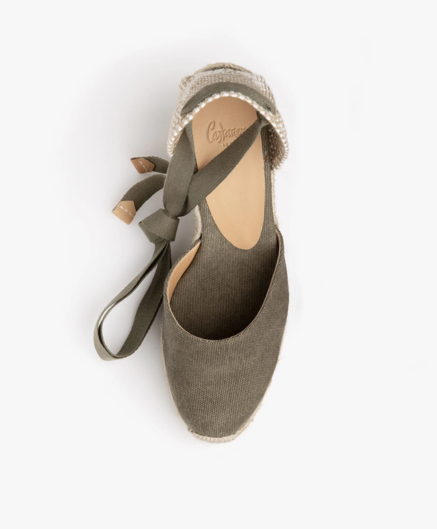 Castañer Carina 10Cm Canvas Sleehak Espadrilles - Olijf 11 Castañer Carina 10Cm Canvas Sleehak Espadrilles - Olijf - Afbeelding 11