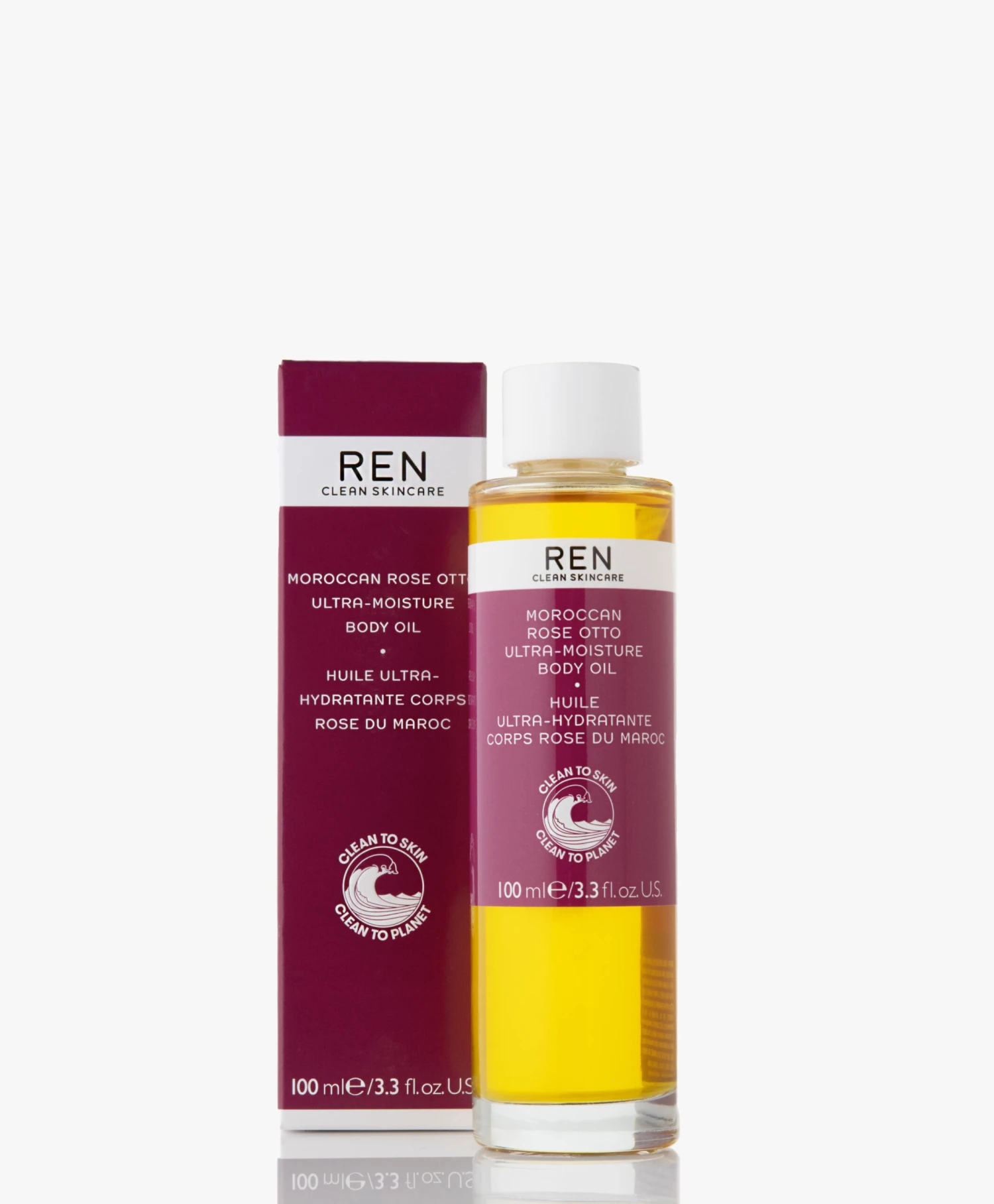 Ren Clean Skincare Moroccan Rose Otto Ultra-Moisture Body Oil 2 Ren Clean Skincare Moroccan Rose Otto Ultra-Moisture Body Oil - Afbeelding 2