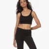 Skin Clio Jersey Crop Top - Zwart