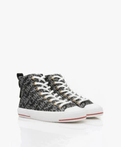 See By Chloé Aryana High-Top Logo Sneakers - Grijs/Zwart -Mode Kleding fa4cbb69 66b9 4661 a6db 51e3bef6a42d 121