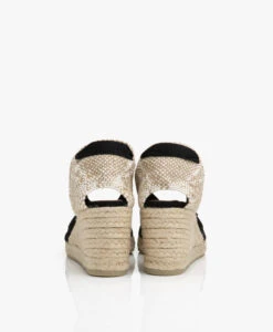 Castañer Carina 7Cm Canvas Sleehak Espadrilles - Zwart -Mode Kleding fd48bd6e 7c1e 41ac 9074 606488612662 02