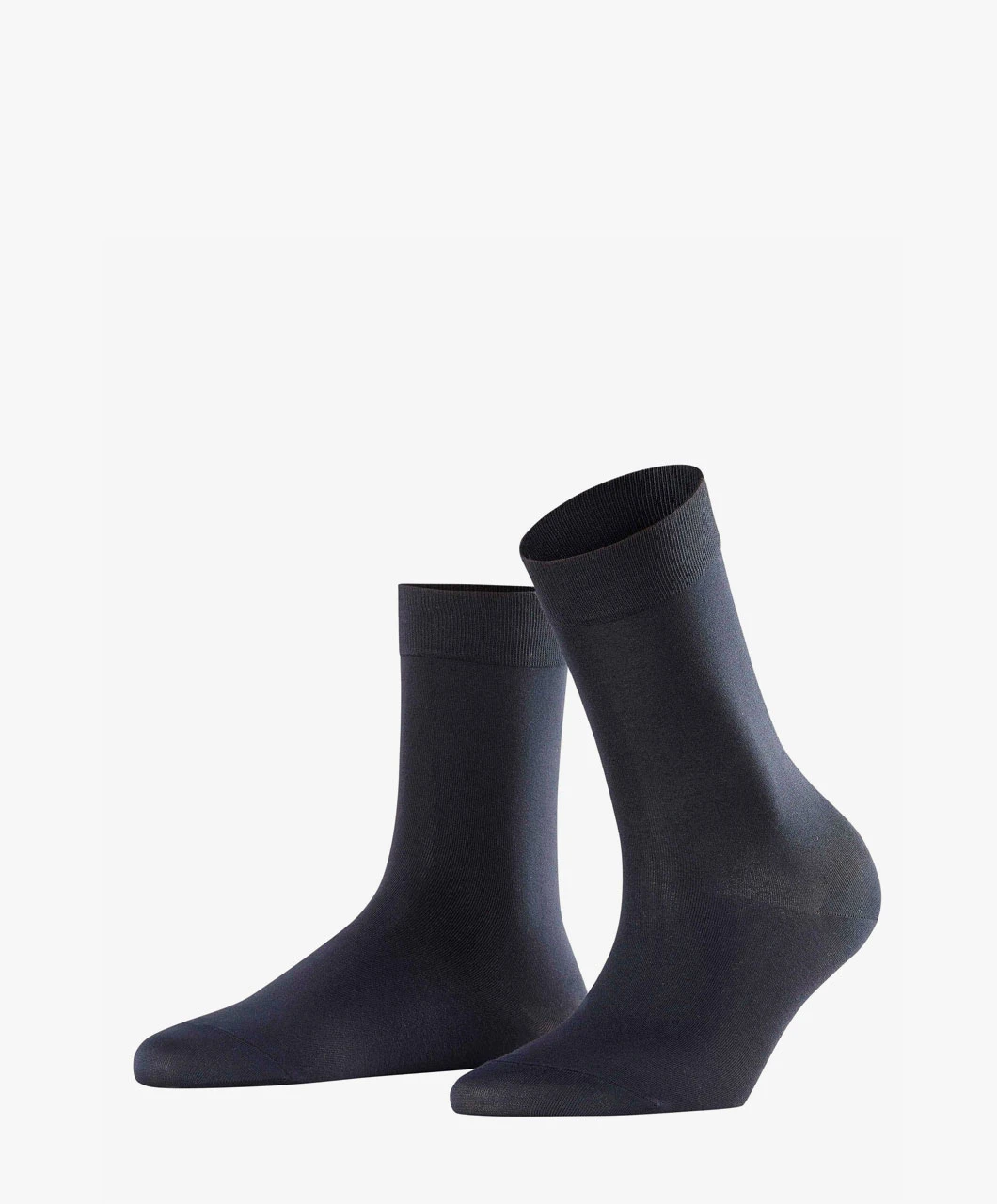 Falke Cotton Touch Damessokken - Donker Navy 2 Falke Cotton Touch Damessokken - Donker Navy - Afbeelding 2